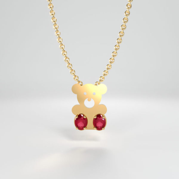 Spirit Animal Charms little bear in Gold with chain