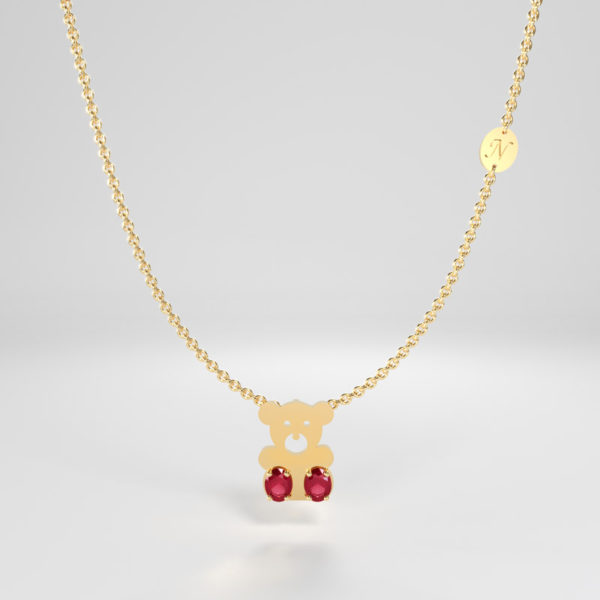 Spirit Animal Collection Little Bear Charm Yellow Gold