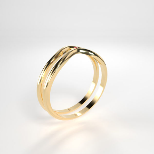 Two as one Wedding Ring