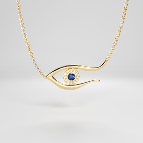 Gold “Eye Catching Charm” - Yellow - 9ct (available in white and pink gold 9ct, 14ct, 18ct, upon request)