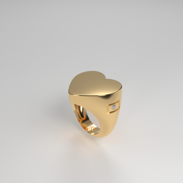 Elxis Chevalier Heart Ring