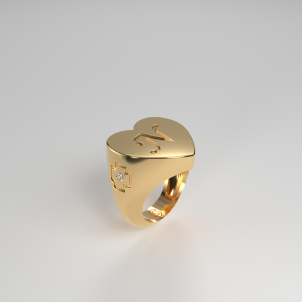 Elxis Chevalier Heart Ring