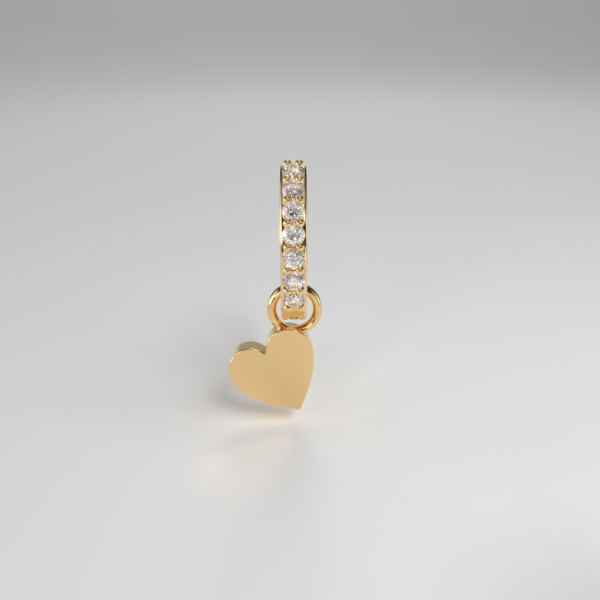 Elxis Heart Hoop Earring